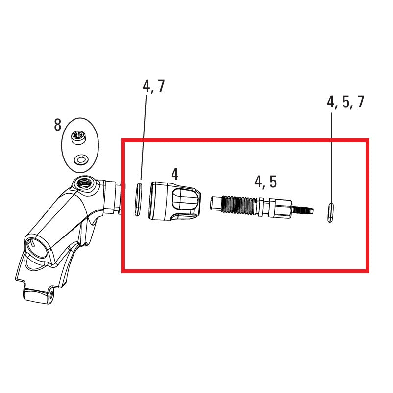 Kit de ajustadores ROCKSHOX XLOC FLOODGATE SPRINT/FULL SPRINT 2014-16 GOLD