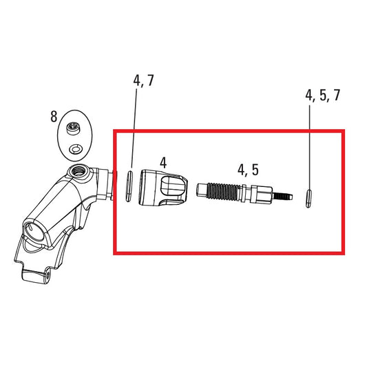 Kit de ajustadores ROCKSHOX XLOC FLOODGATE SPRINT/FULL SPRINT 2014-16 GOLD