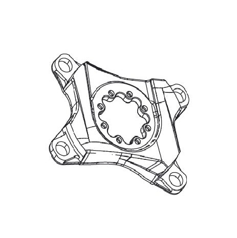 Pedaleira SRAM FORCE/RED 4 raios 107mm estrela