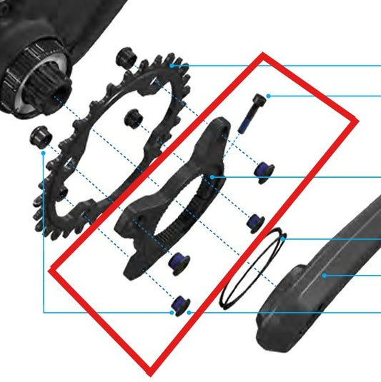 Estrela de Pedal SRAM para Motor MAHLE SL 1.1 SPECIALIZED 107mm