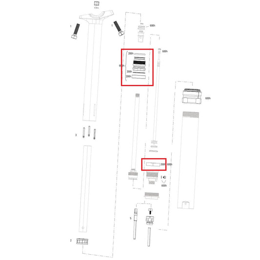 Kit de manutenção 200 horas/ano ROCKSHOX REVERB STEALTH C1-V2 (2020+)