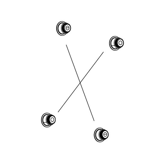 Kit de parafusos SRAM RIVAL 1x/2x para coroas 94/107BCD