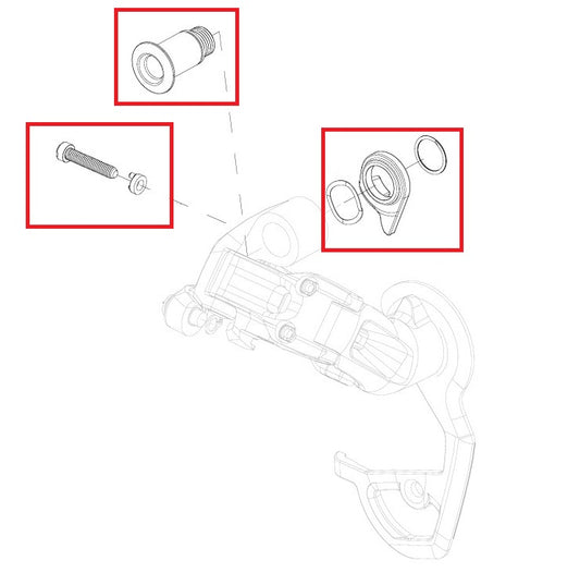 KIt SRAM RED Parafusos de ajuste e montagem do desviador