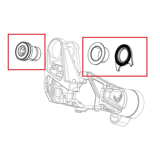 Kit completo de parafusos do desviador traseiro SRAM X0 T-TYPE EAGLE AXS