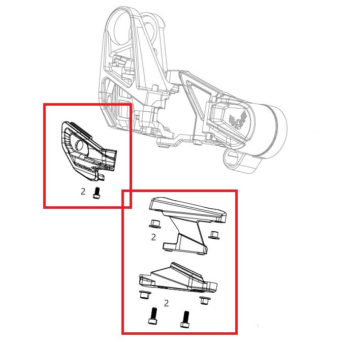 Kit de proteção do desviador SRAM XX T-Type Eagle AXS