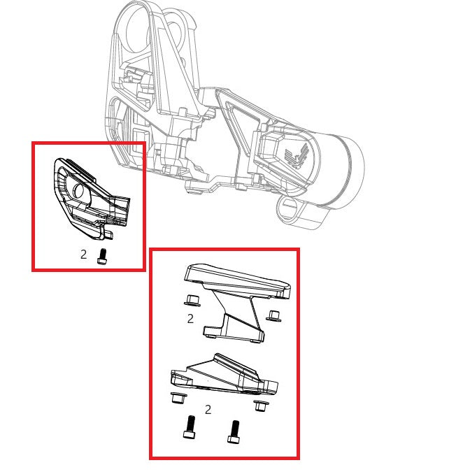 Kit de proteção do desviador SRAM X0 T-Type Eagle AXS