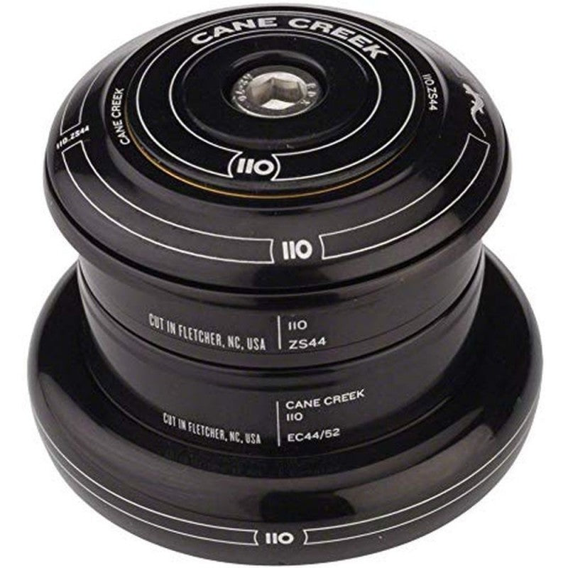 Cabeça CANE CREEK 110 Tapered , 1 1/8"-1.5", ZS44/28.6/H8 | EC44/40, curta, preta