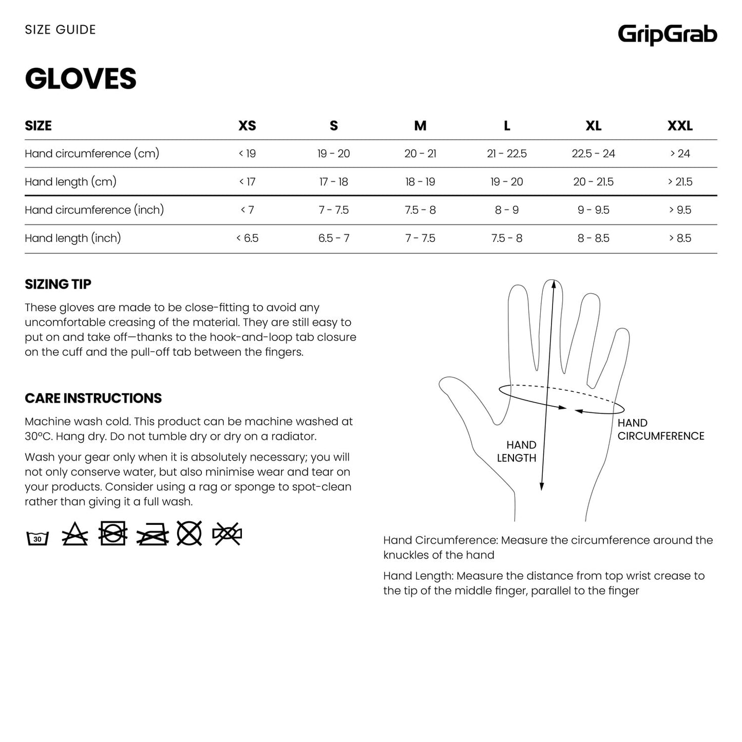 Luvas curtas GRIPGRAB RIDE RC MAX Branco
