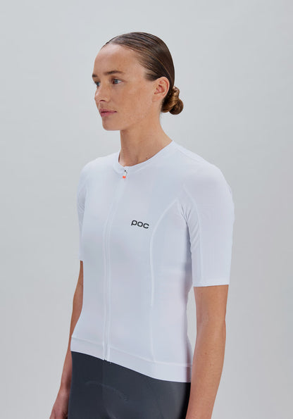 Maillot POC CADENCE Mulher Mangas Curtas Branco