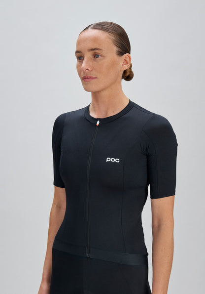 Maillot POC CADENCE Mulher Mangas Curtas Preto