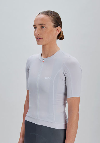 Maillot POC CADENCE Mulher Mangas Curtas Cinzento