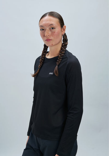 Camisola POC MOTION AIR Mangas Compridas Mulher Preto