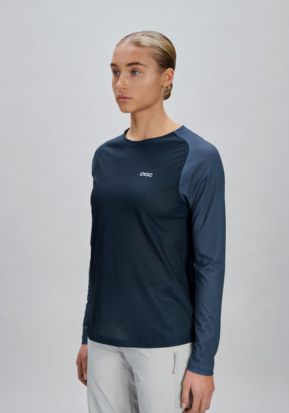Maillot POC MOTION AIR Mangas Compridas Feminino Azul-Marinho