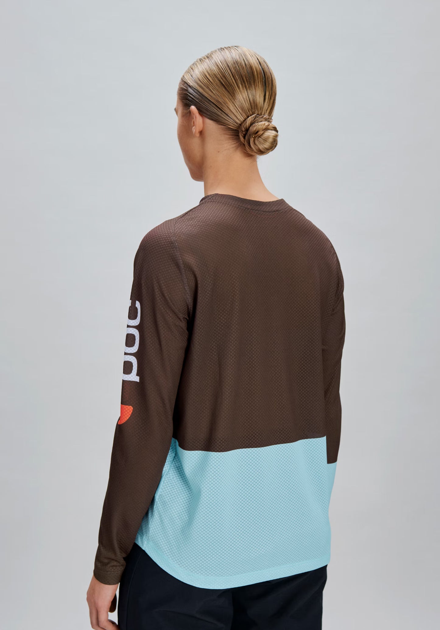 Camisola de manga comprida POC MOTION AIR bronze/azul para mulher