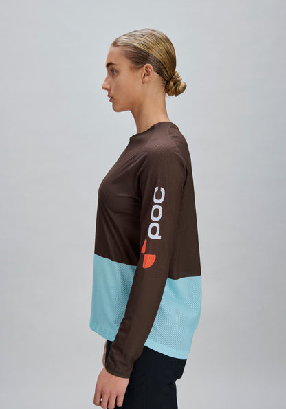 Maillot POC MOTION AIR Mangas Compridas Mulher Bronze/Azul