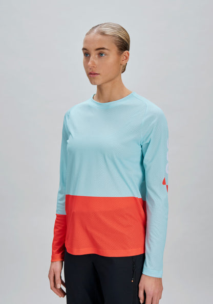 Maillot POC MOTION AIR Mangas Compridas Mulher Azul/Laranja