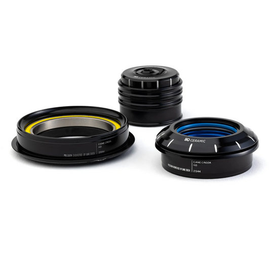 CANE CREEK 110 Ceramic Tapered Headset, 1 1/8"-1.5", ZS44/28.6/H8 | ZS56/40, preto/prata