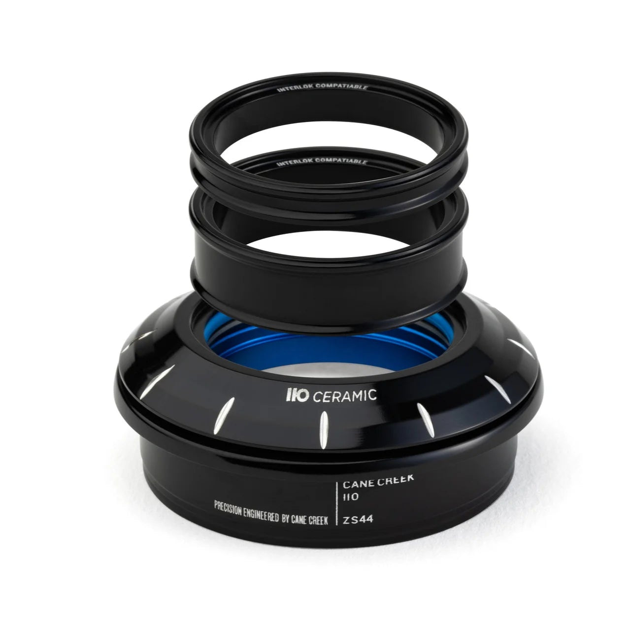 Semi-Integrada/Externa Cabeça cónica em cerâmica CANE CREEK 110 1"1/8-1.5" ZS44/EC44 Preto