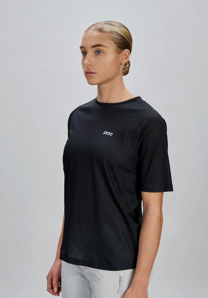 Maillot POC MOTION AIR Mangas Curtas Mulher Preto