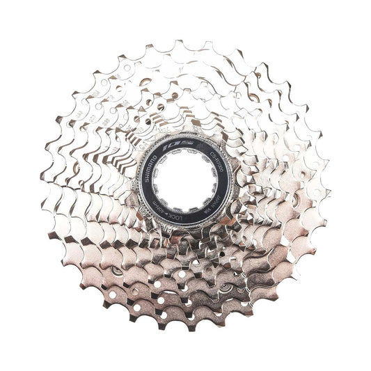 Cassete de 11 velocidades SHIMANO 105 CS-R7000 – fotografia principal sobre fundo branco