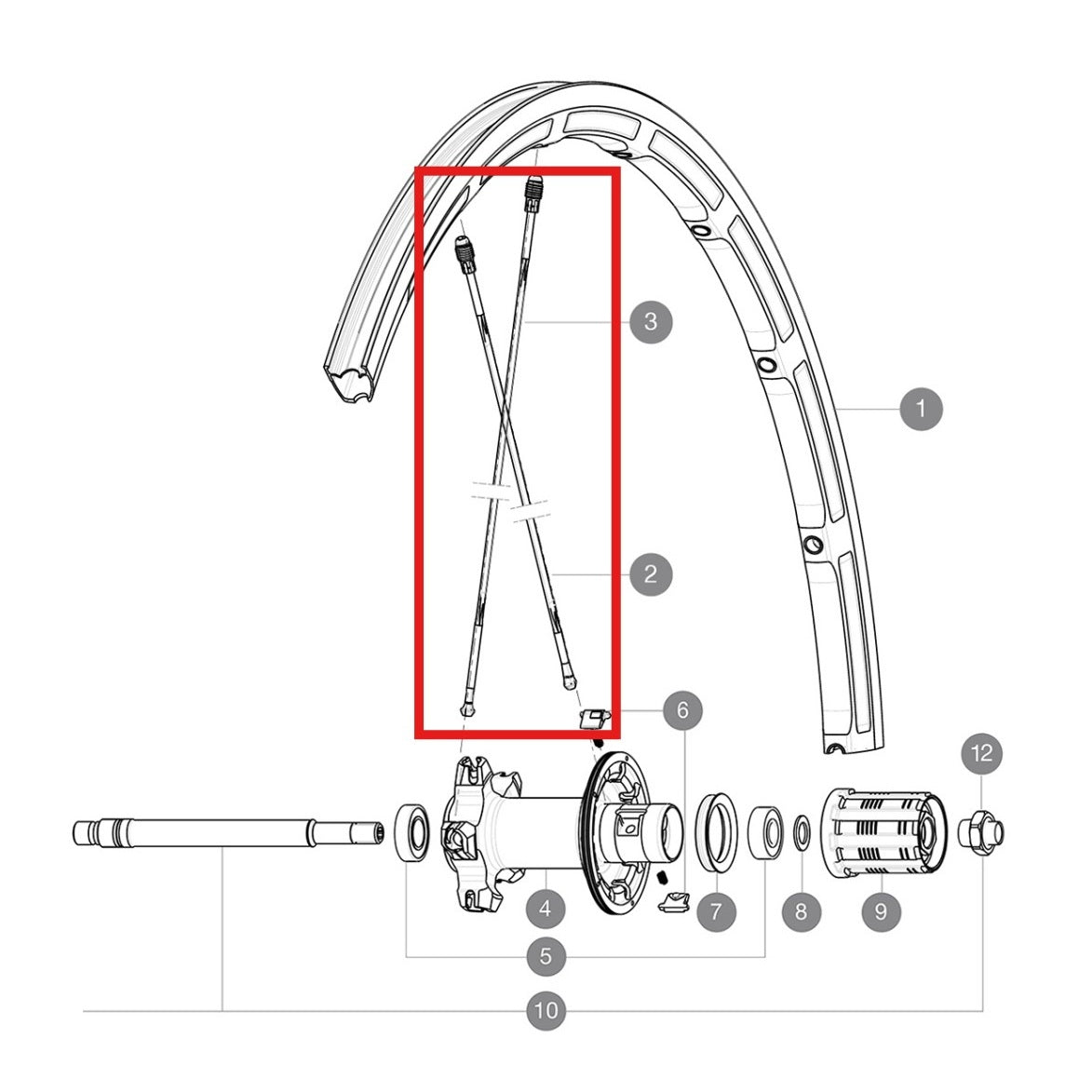 KIT 10 RAIOS TRASEIROS MAVIC SHB M7/7 AL BK 275