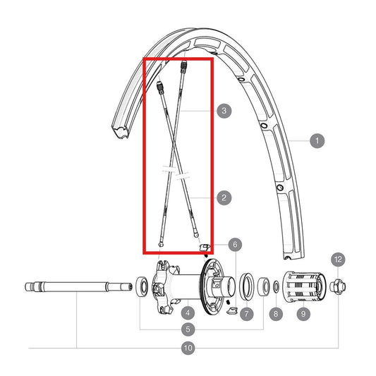 KIT 10 RAIOS TRASEIROS MAVIC SHB M7/7 AL BK 275