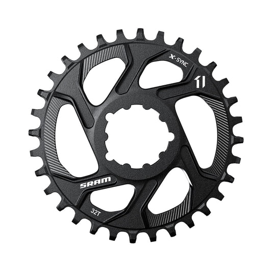 Plateau Mono SRAM X-SYNC NARROW WIDE 11V Direct Mount Offset 6mm — vue du plateau sur fond blanc