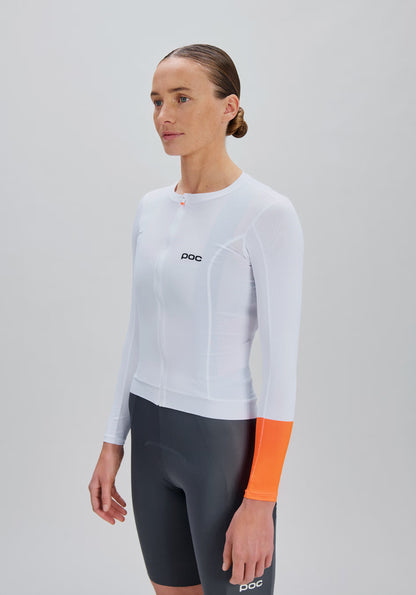 Maillot POC CADENCE Mulher Mangas Compridas Branco