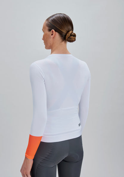 Maillot POC CADENCE Mulher Mangas Compridas Branco