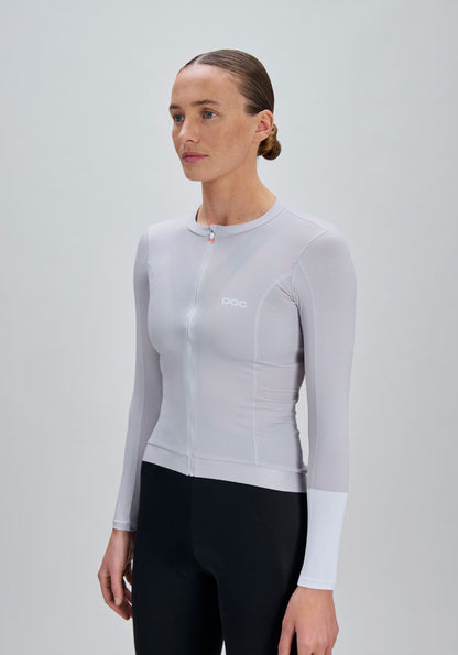 Maillot POC CADENCE Mulher Mangas Compridas Cinzento