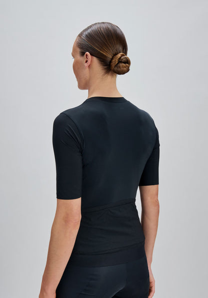 Maillot POC RACEDAY Mulher Mangas Curtas Preto