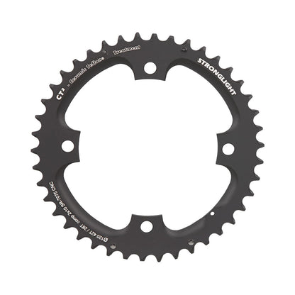 Prato exterior STRONGLIGHT CT² Sram 10 velocidades, 4 furos, 120 mm — vista do prato sobre fundo branco