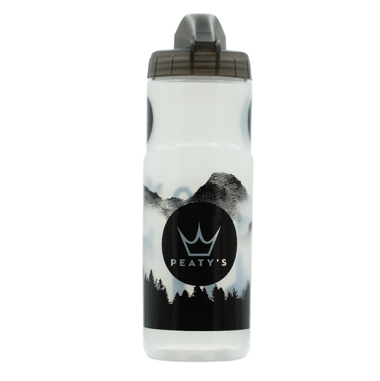 PEATY'S X FIDLOCK Mountains Kit de garrafa e suporte para garrafa (600ml) Transparente