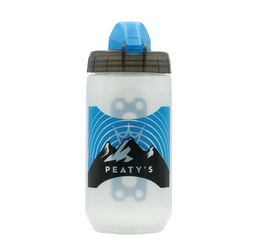 PEATY'S X FIDLOCK Kit de garrafa e suporte para garrafa Sunrise (450ml) Transparente