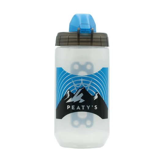 PEATY'S X FIDLOCK Kit de garrafa e suporte para garrafa Sunrise (450ml) Transparente