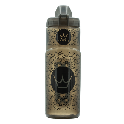 Kit Bidão e Porta-Bidão PEATY'S X FIDLOCK Logo (600ml) Fumado