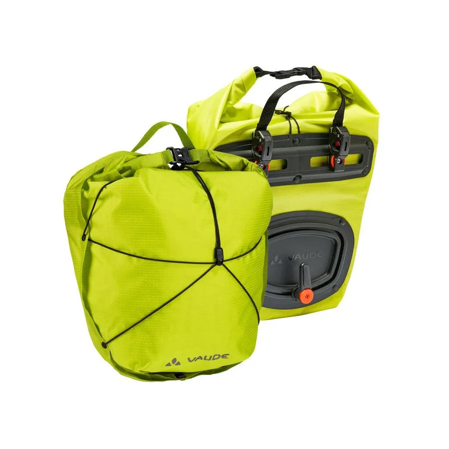 Par de sacos de transporte de bagagem VAUDE AQUA FRONT LIGHT 22 L amarelo