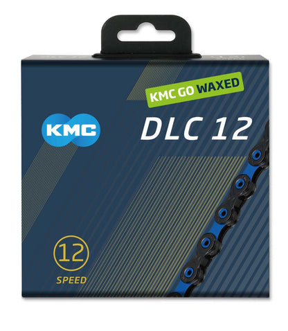 Corrente 12V KMC DLC12 Waxed Preto/Azul Encerada