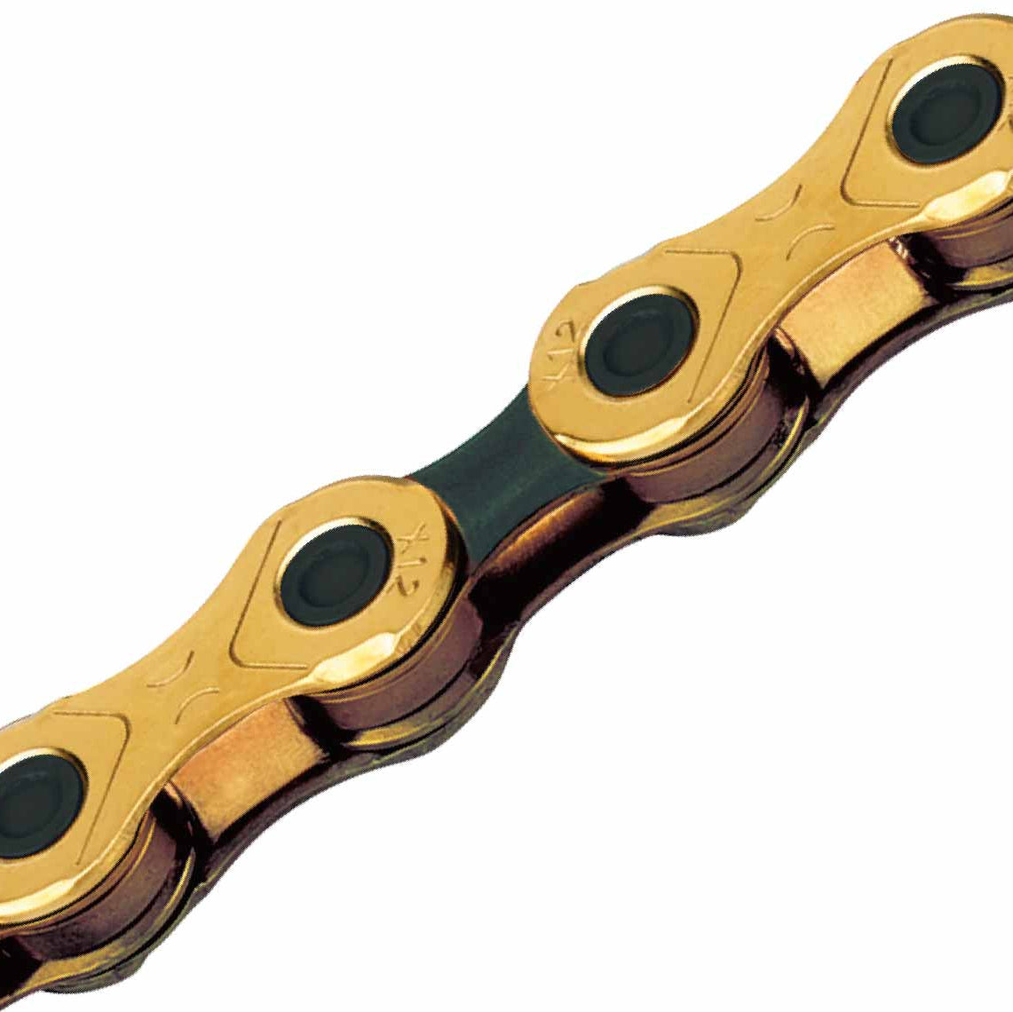 Corrente de 12 V KMC X12 Ti-N Preto/Dourado