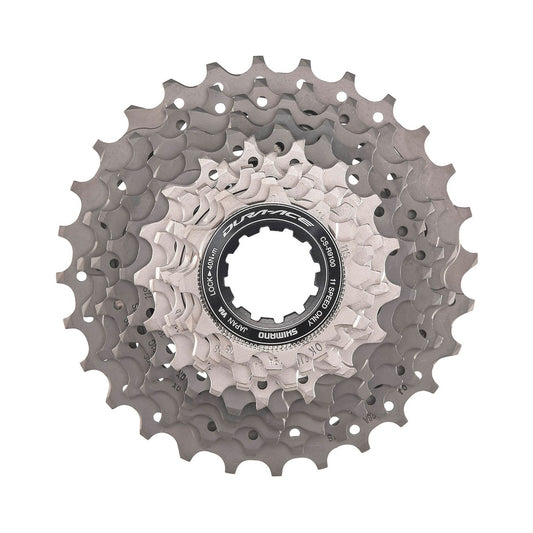 Cassete de 11 velocidades SHIMANO DURA-ACE R9100 – fotografia principal sobre fundo branco
