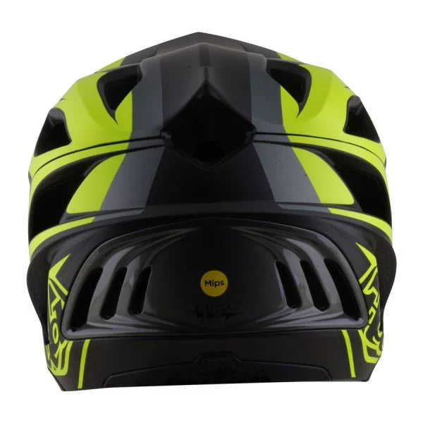 Capacete MTB TROY LEE DESIGNS STAGE 2 HIGH VIZ Carvão/Amarelo