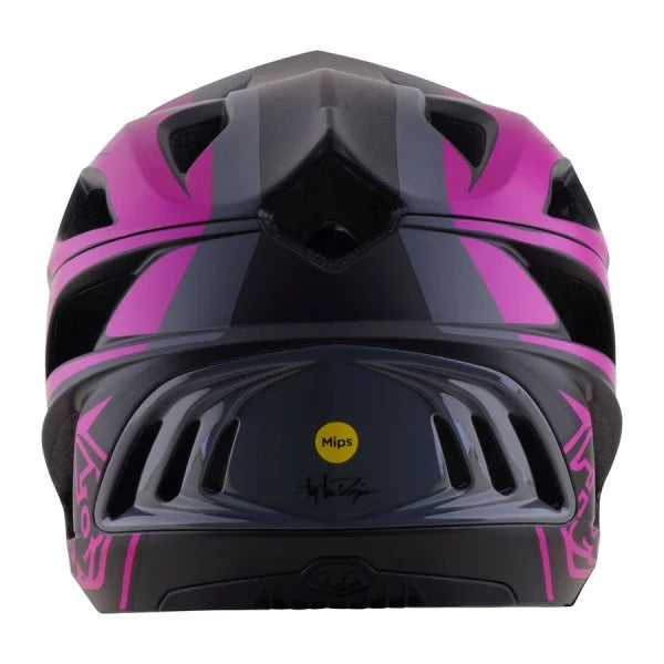 Capacete BTT TROY LEE DESIGNS STAGE 2 HIGH VIZ Cinzento/Neon Fúcsia