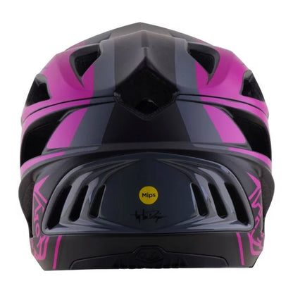 Capacete BTT TROY LEE DESIGNS STAGE 2 HIGH VIZ Cinzento/Neon Fúcsia