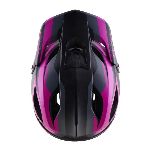 Capacete BTT TROY LEE DESIGNS STAGE 2 HIGH VIZ Cinzento/Neon Fúcsia