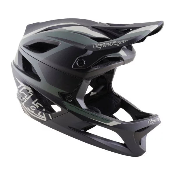 Capacete MTB TROY LEE DESIGNS STAGE 2 HIGH VIZ Caqui/Carvão