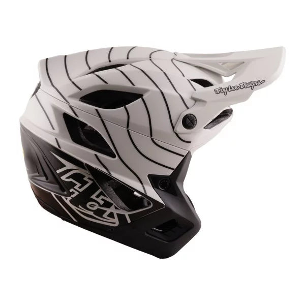 Casque VTT TROY LEE DESIGNS STAGE STUNT AIRWAVES PUMICE MIPS Blanc/Noir
