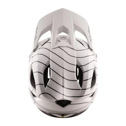Capacete de BTT TROY LEE DESIGNS STAGE STUNT AIRWAVES PUMICE MIPS Branco/Preto