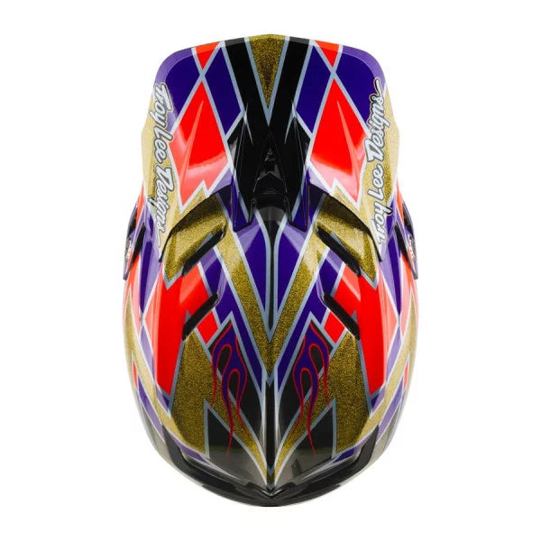 Casque VTT TROY LEE DESIGNS D4 CARBON MIPS FLUSH Orange/Violet