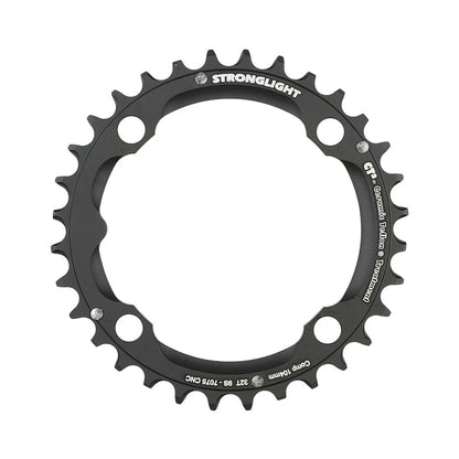 Prato intermédio STRONGLIGHT CT² 9 velocidades, 4 furos, 104 mm — vista do prato sobre fundo branco