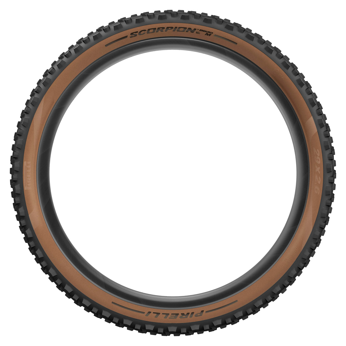 Pneu PIRELLI SCORPION ENDURO M EDIÇÃO CLÁSSICA 29x2.60 HardWall Tubeless Ready de talão flexível Castanho